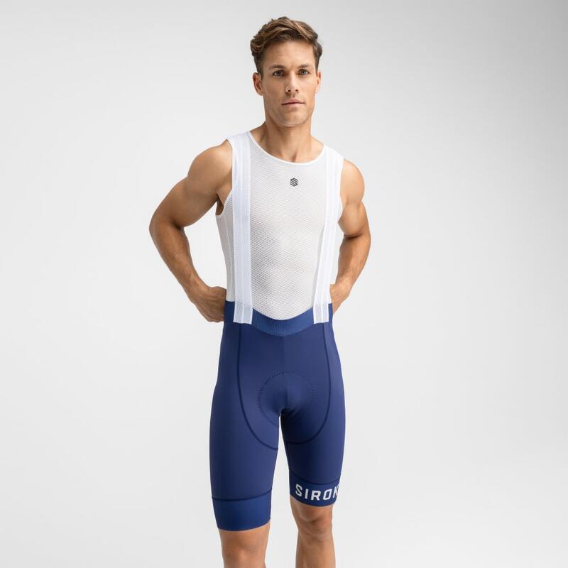 Heren Wielrennen korte fietsbroek BX Umbrail SIROKO Marineblauw