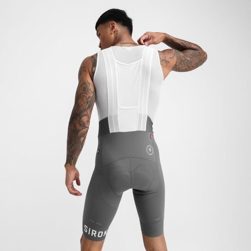 Culote corto ciclismo hombre BX Fassa SIROKO Gris