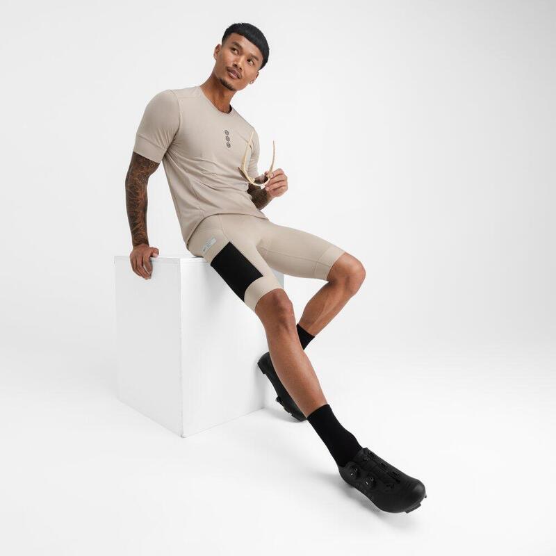 Herren Radsport gravel-trägerhose für Rocket SIROKO Beige