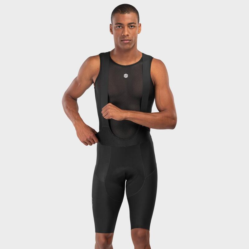 Herren Radsport kurze fahrradträgerhose für SRX Pro World Series Schwarz