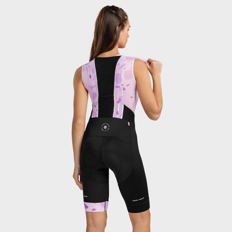 Cuissard vélo court femme Cyclisme BX Strada Noir