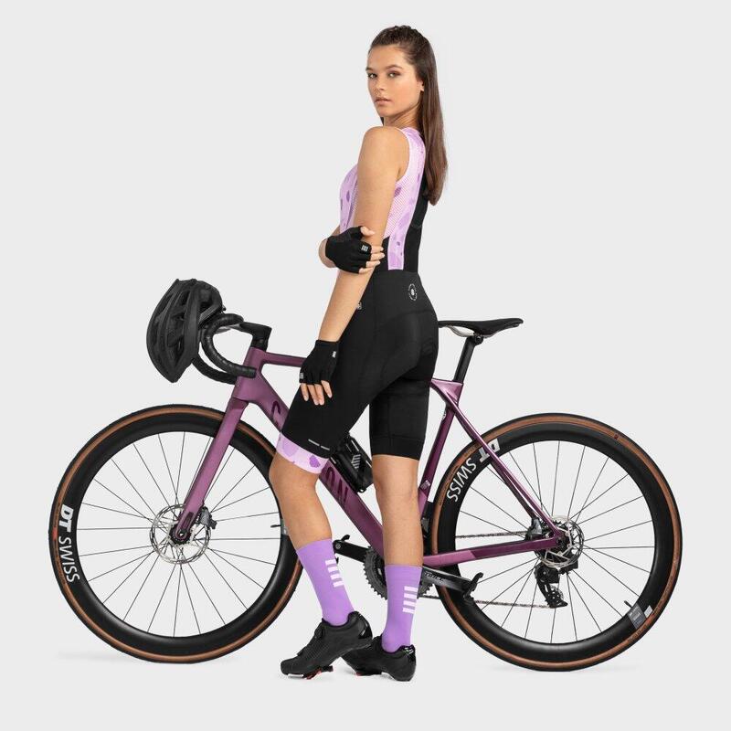 Cuissard vélo court femme Cyclisme BX Strada Noir