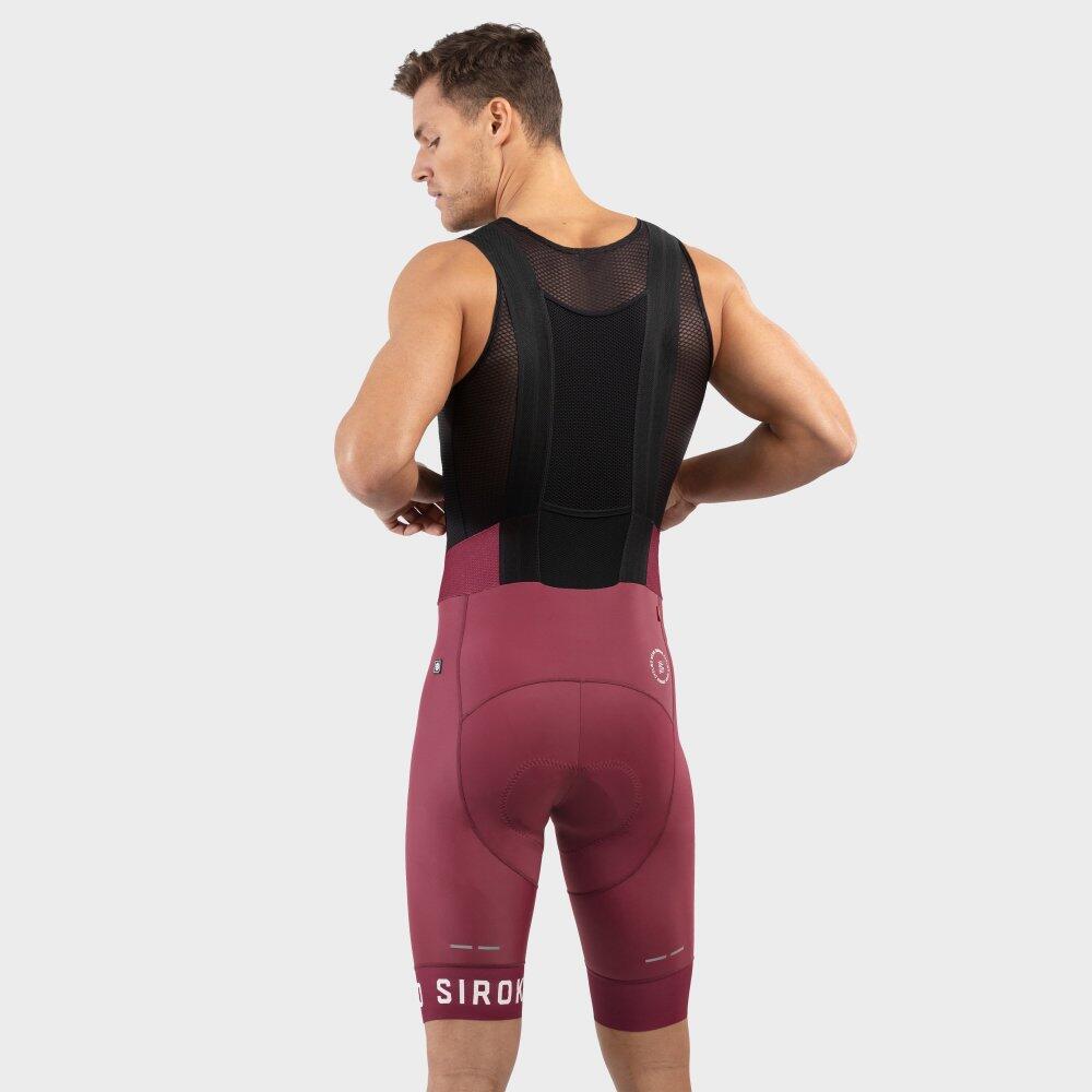 Pantaloncini da ciclismo da uomo BX Bionaz Bordeaux