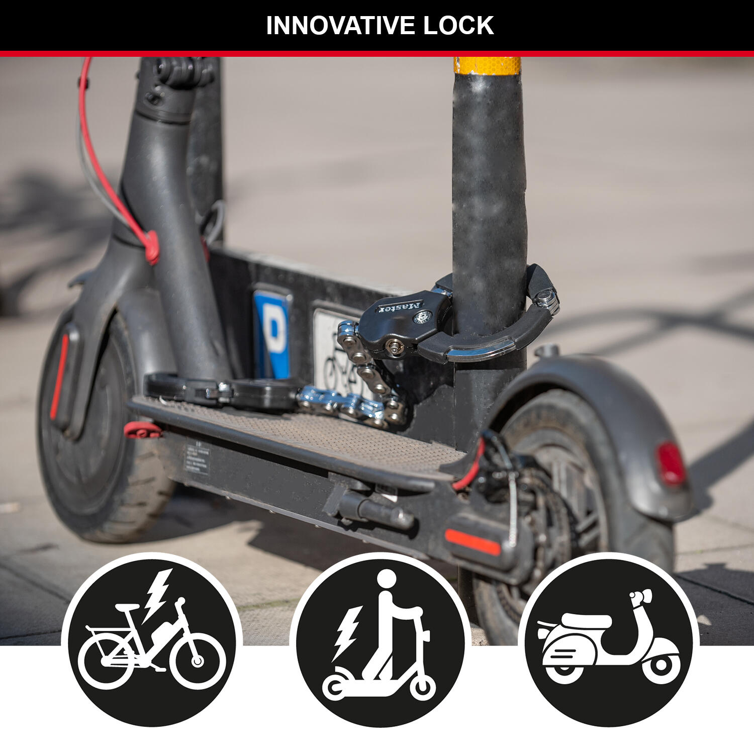 MASTER LOCK Serratura per manette Street Cuff 8290 2/7