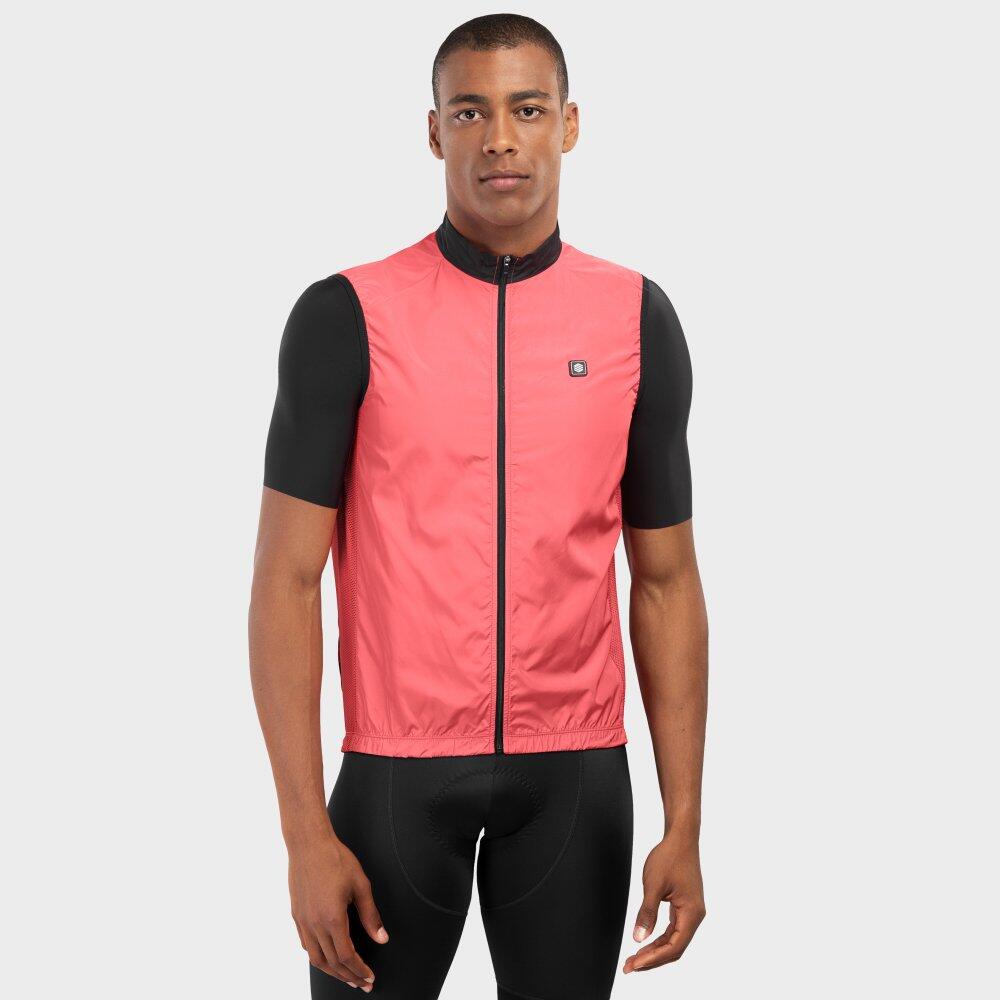 Men's Cycling V1 Cancano Coral windproof vest