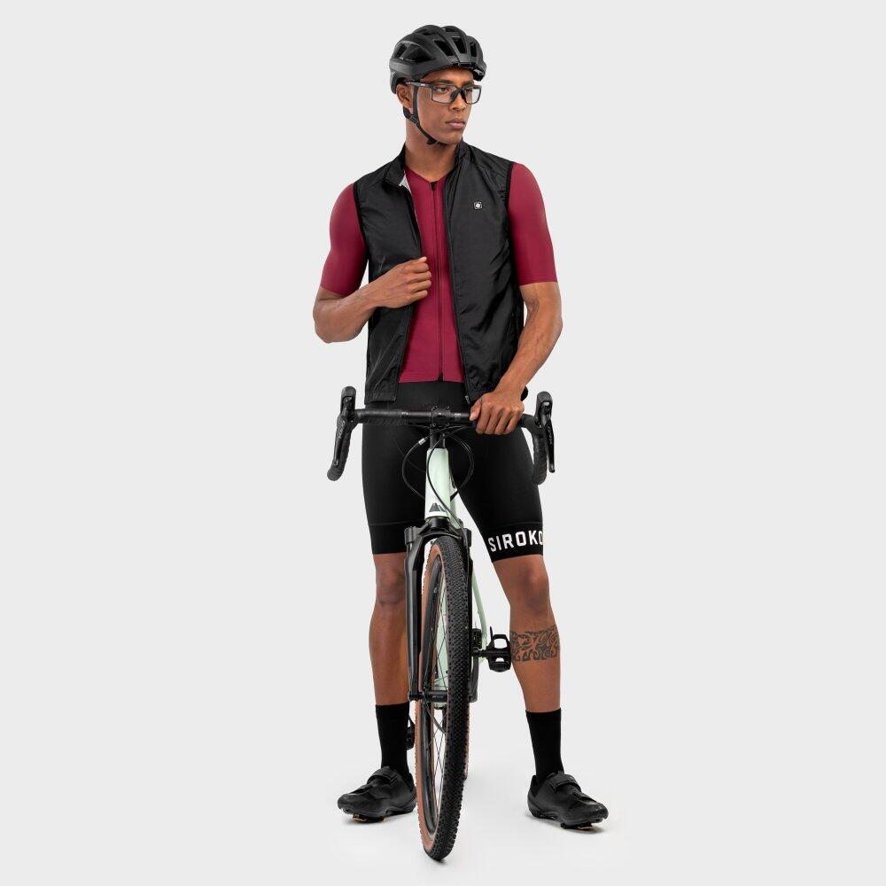 Men's Cycling V1 Blaast Windproof Vest Black