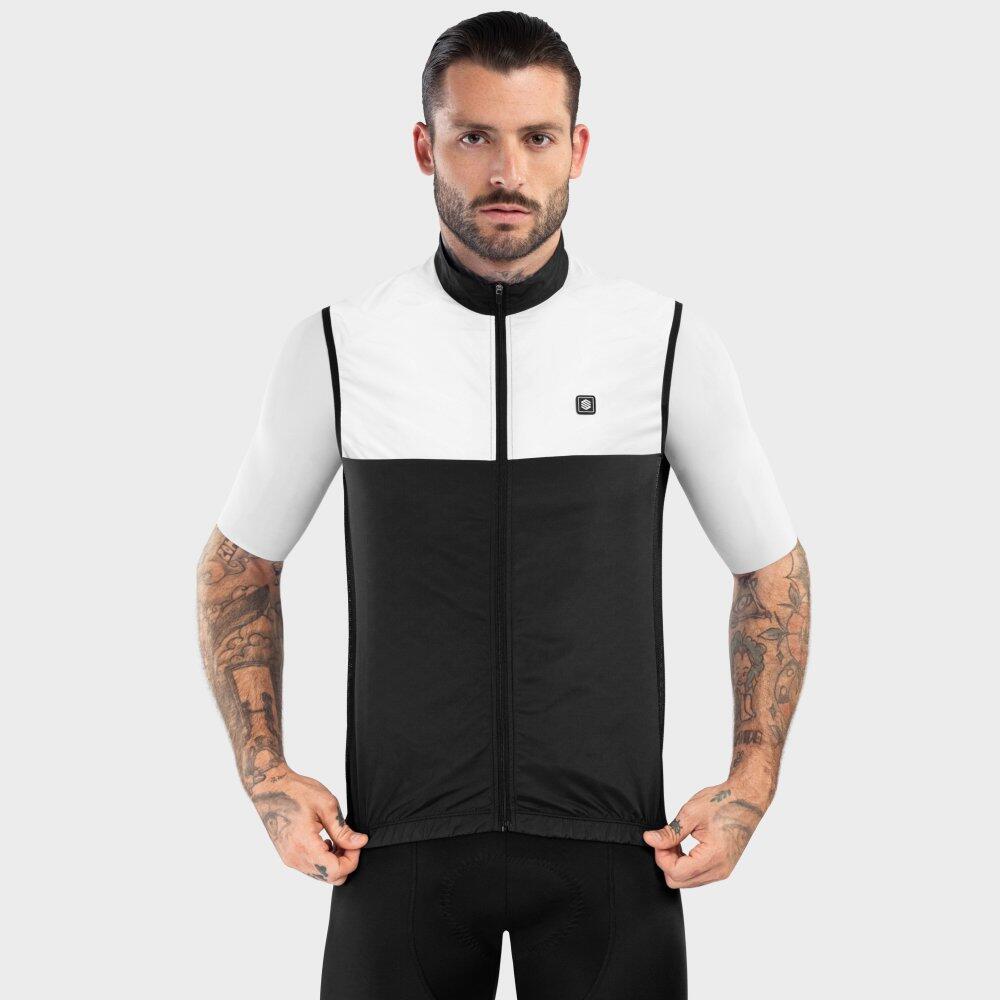 Gilet antivento da uomo per ciclismo V1 Copenhagen Nero