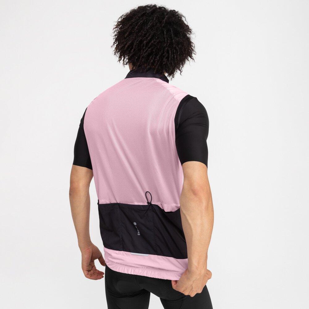 Men's Cycling V1 Blizzard Windbreaker Vest Candy Pink