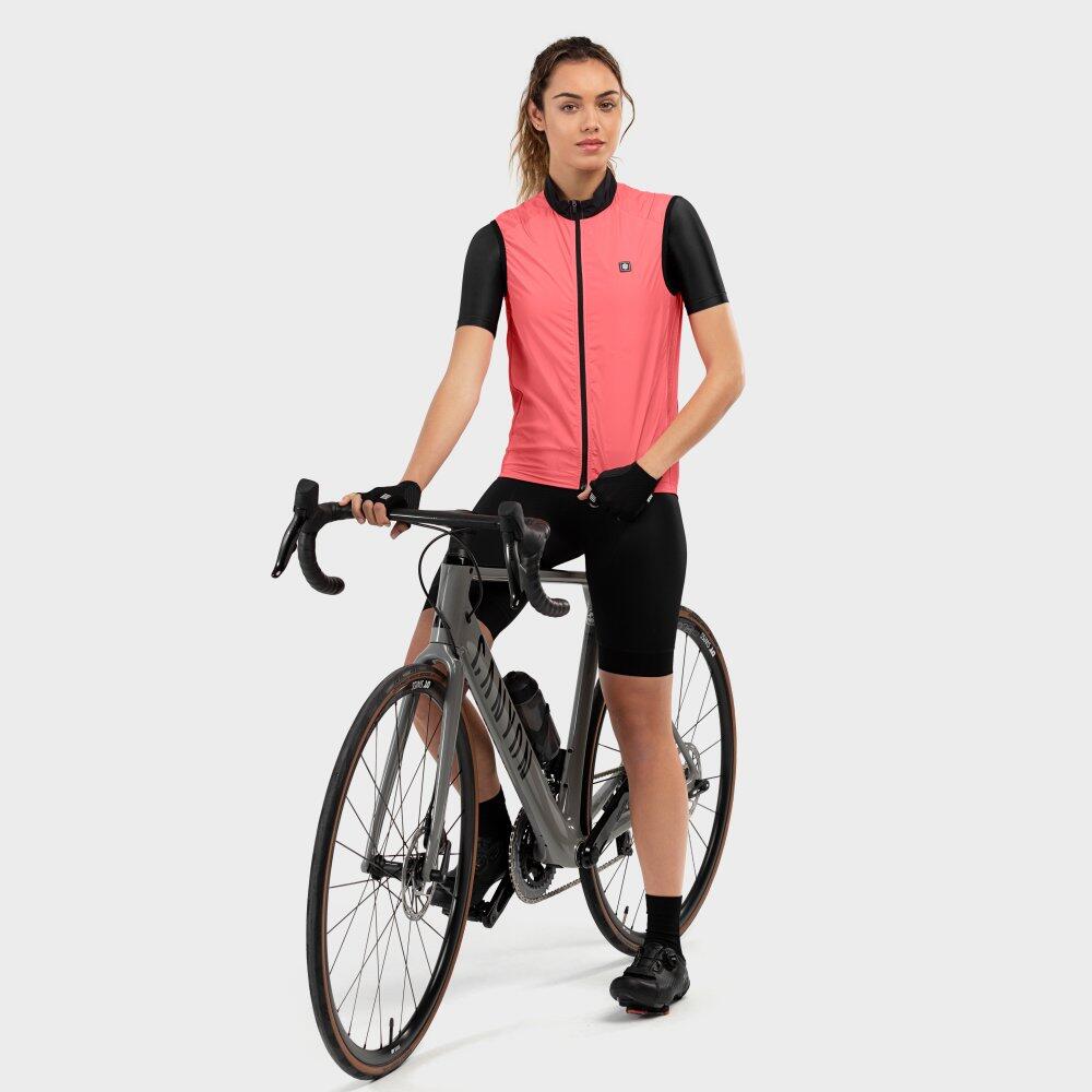 Gilet antivento donna Cycling V1-W Cancano Coral