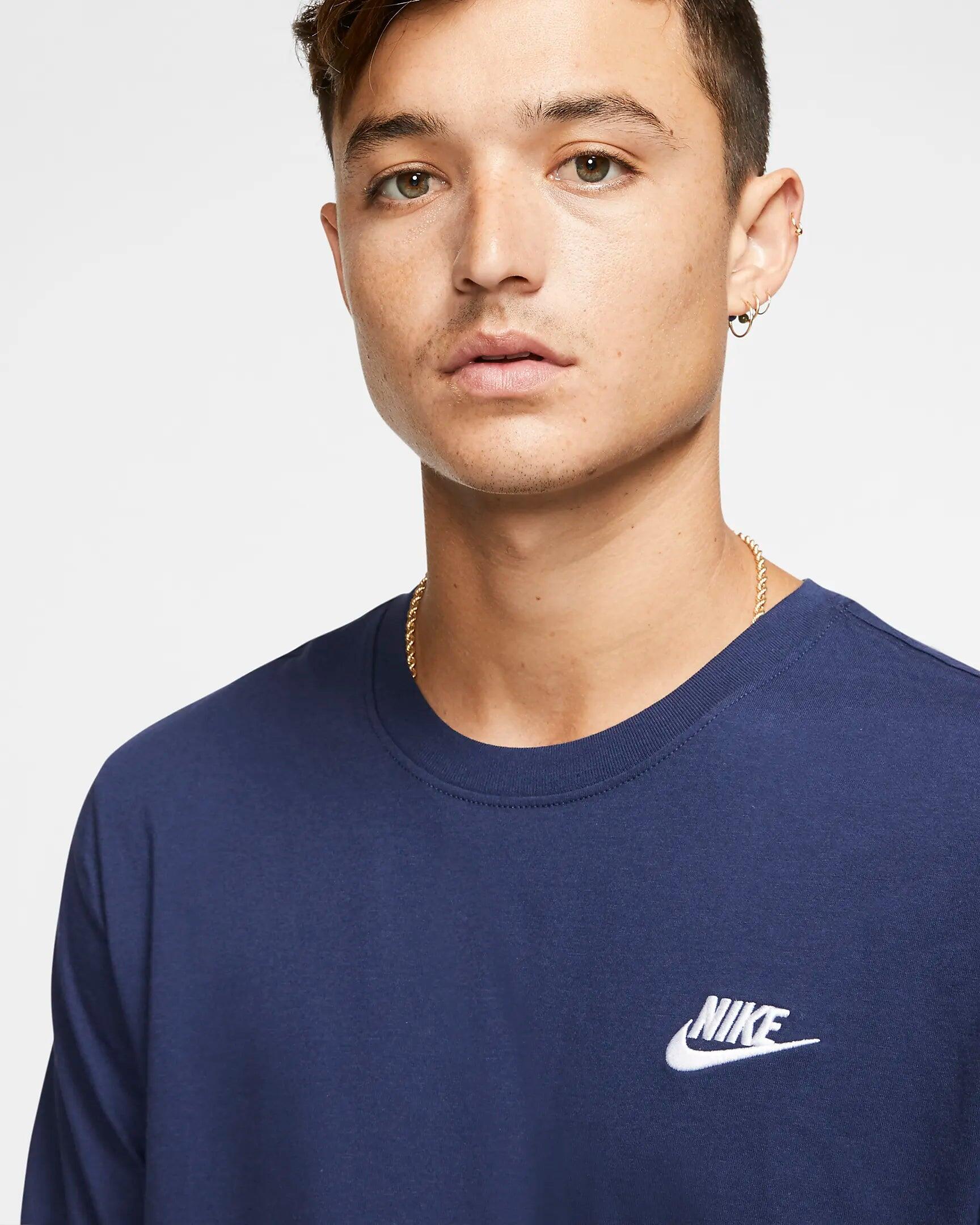 KOSZULKA męska NIKE AR4997-410 bawełniana t-shirt sportowa granatowa 2XL 3/5