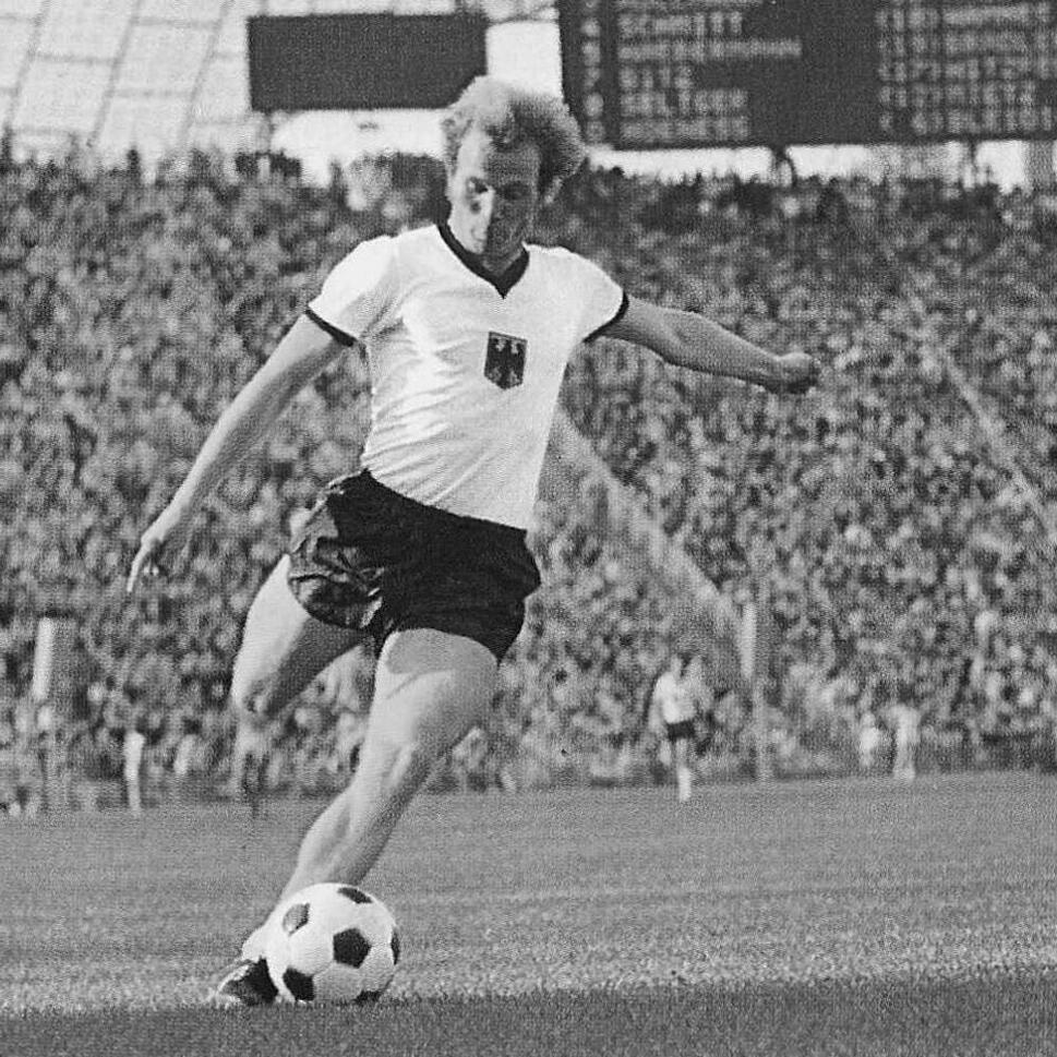 Koszulka retro piłkarska dla dorosłych - Niemcy Lata 70 - Biała