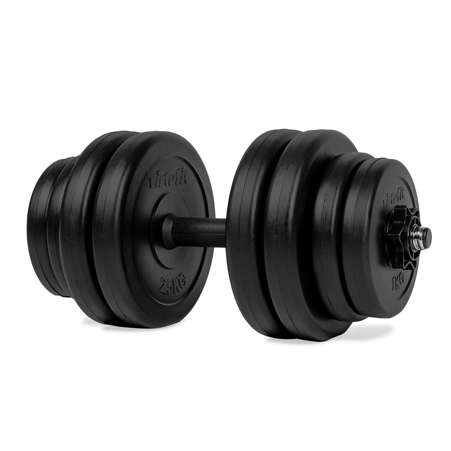 VIRTUFIT Verstelbare Dumbbell - Vinyl - 15 kg