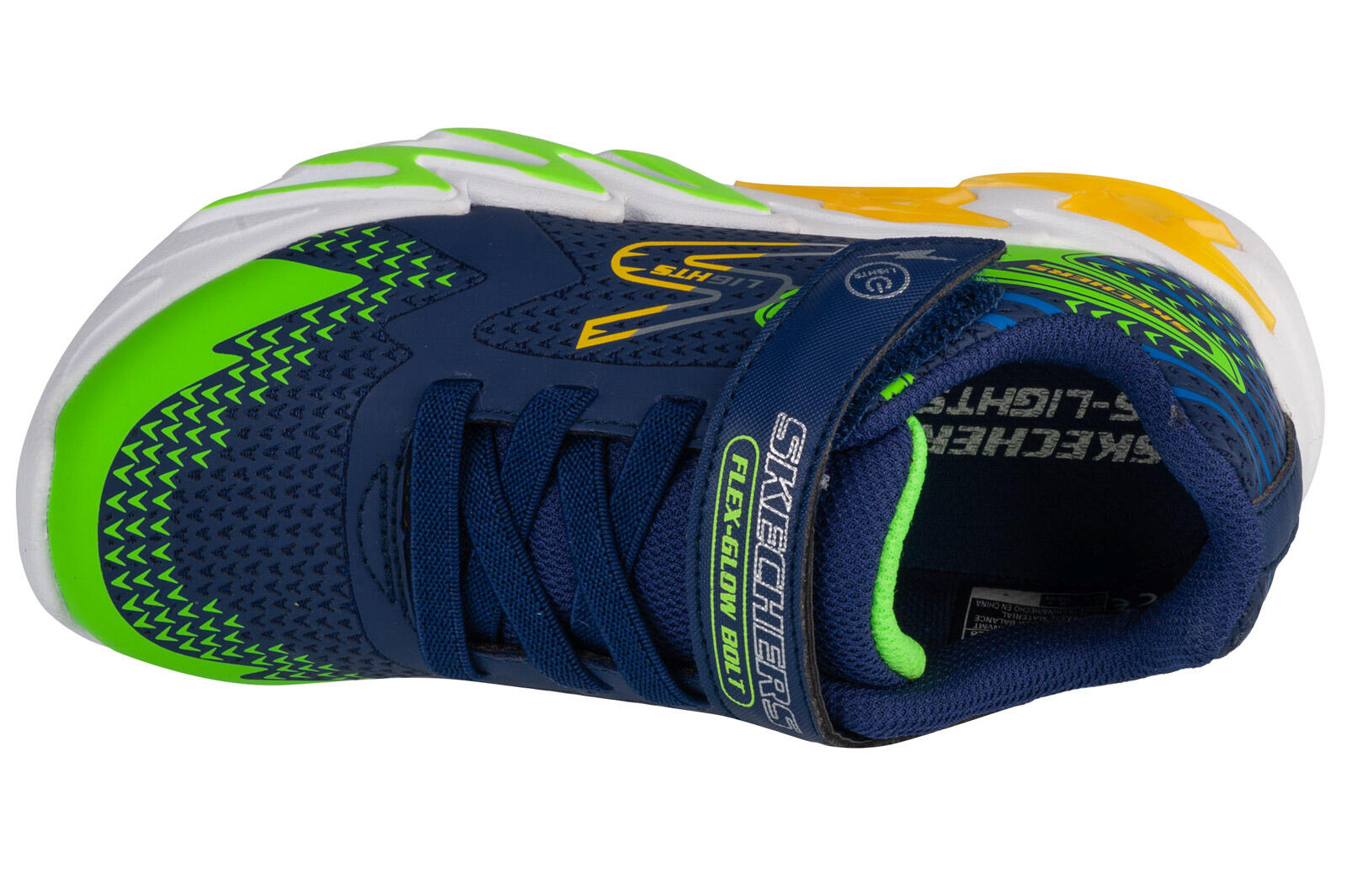 Skechers S-Lights Flex Blue Kids Sneakers. 3/5