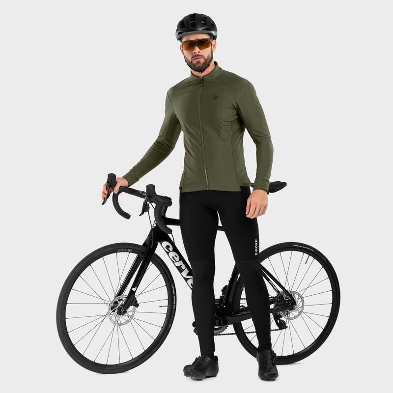 Heren Wielrennen softshell fietsjas J1 Khangai SIROKO Khaki