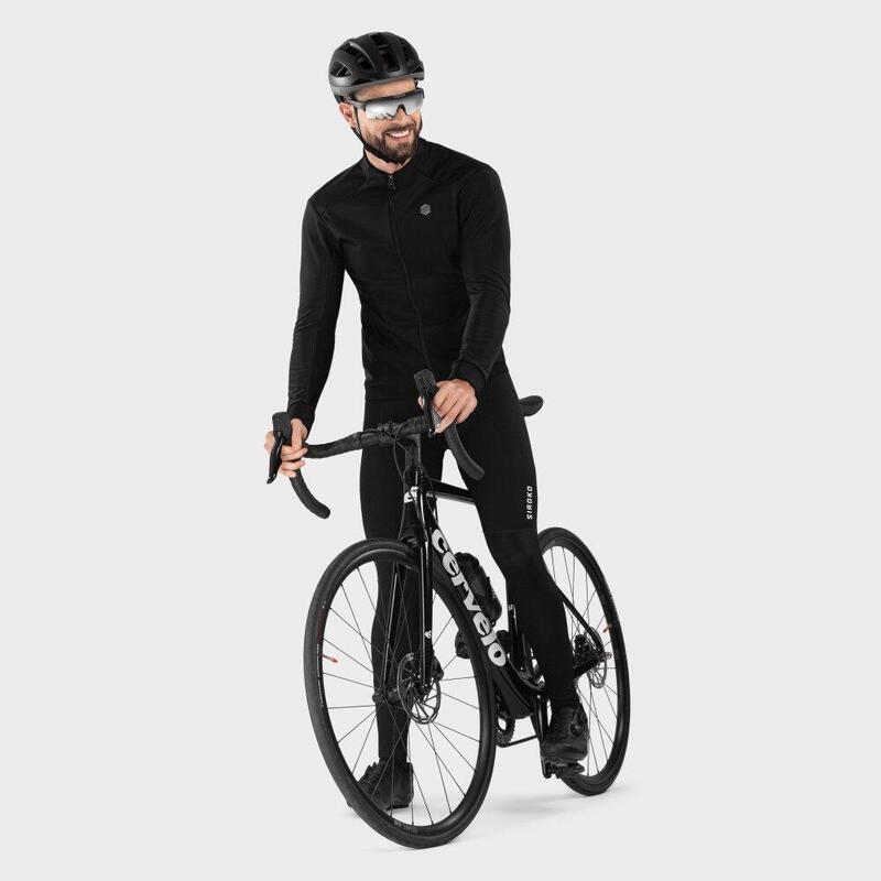 Herren Radsport softshell-fahrradjacke für J1 Furkapass SIROKO Schwarz