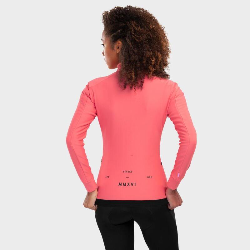 Damen Radsport softshell-fahrradjacke für J1 Breakaway SIROKO Neon-koralle