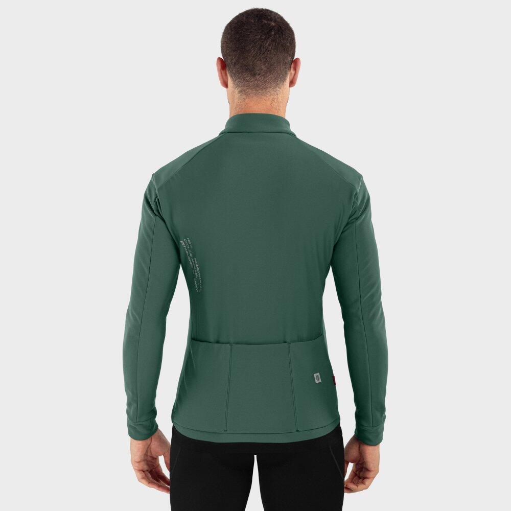 Men's softshell cycling jacket J1 Ordino Army green