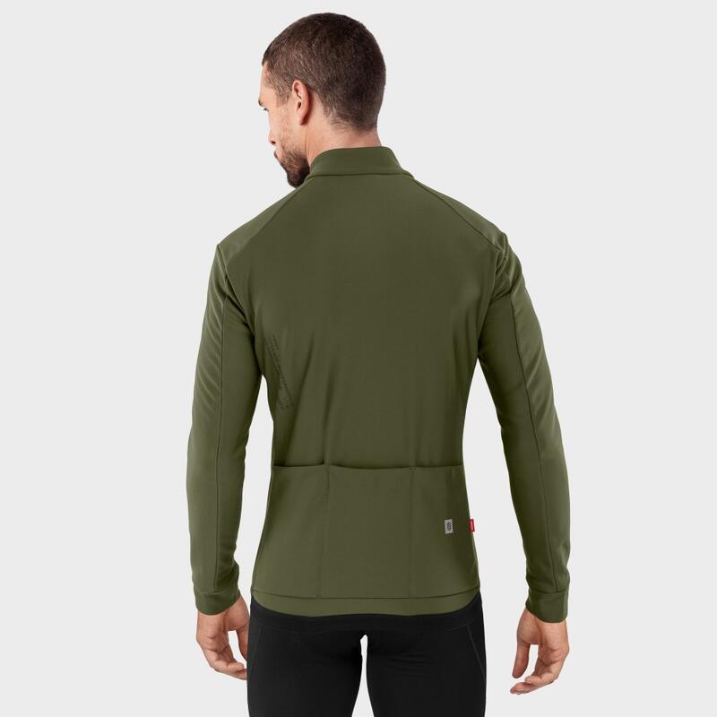 Chaqueta softshell ciclismo hombre J1 Khangai SIROKO Caqui