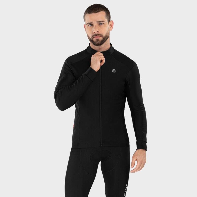 Herren Radsport softshell-fahrradjacke für J1 Furkapass SIROKO Schwarz