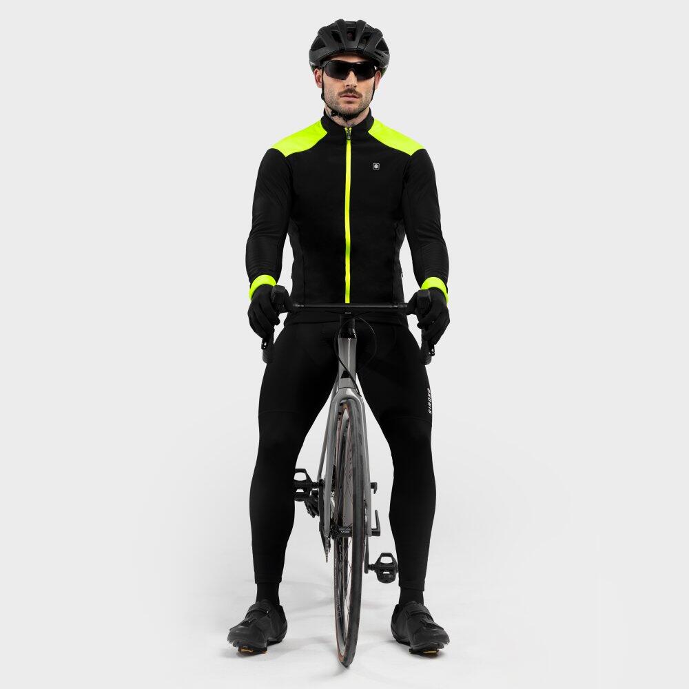 Giacca da ciclismo softshell da uomo J1 Domestic Black