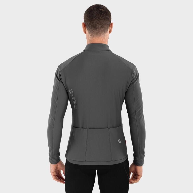 Heren Wielrennen softshell fietsjas J1 Julier SIROKO Grijs