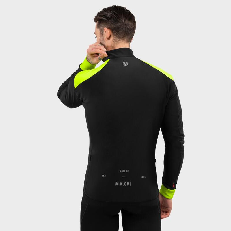 Heren Wielrennen softshell fietsjas J1 Domestique SIROKO Zwart