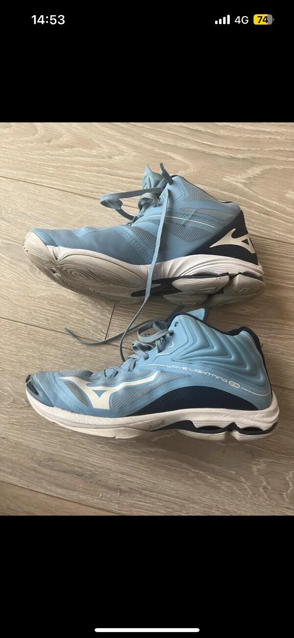 Entre Particuliers - Chaussures de volley-ball Mizuno bleues 3/5