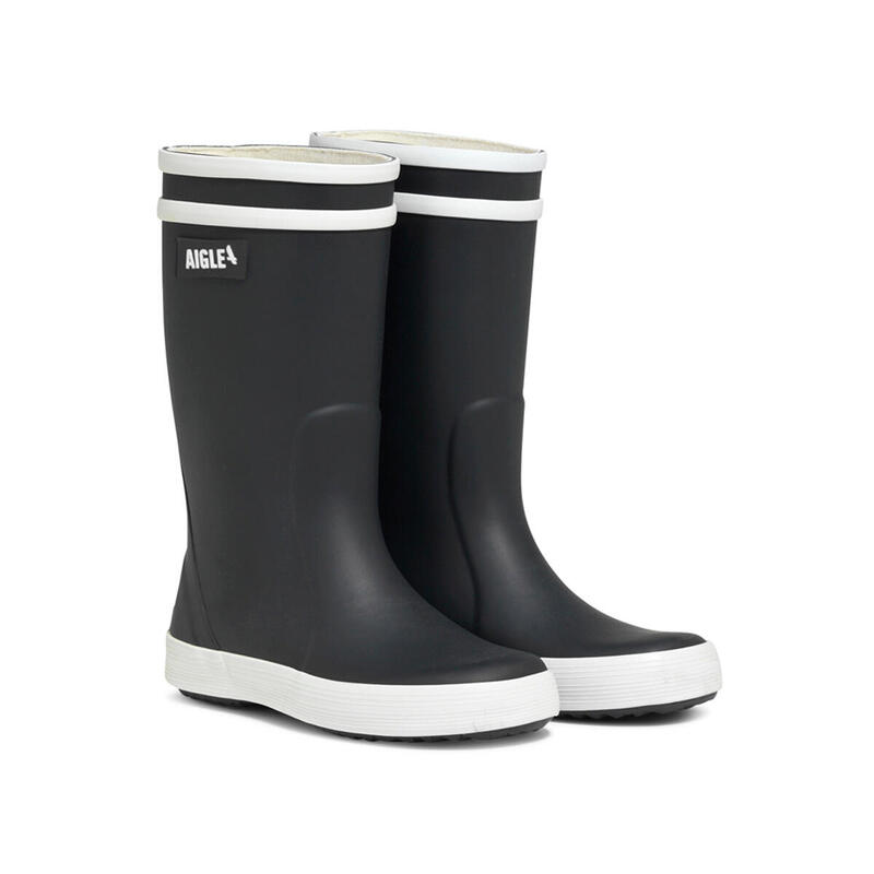 Bottes De Pluie Joules Wellibob Femme - Bleu Marine/rouge Imprimé Chien - Taille US 7