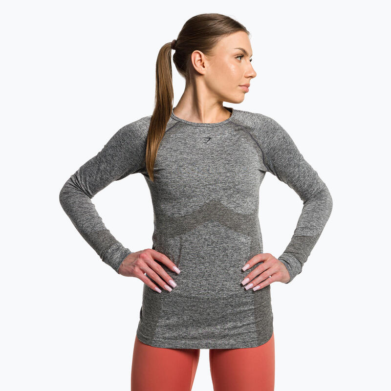 Gymshark Flex Top manga larga de entrenamiento mujer antracita