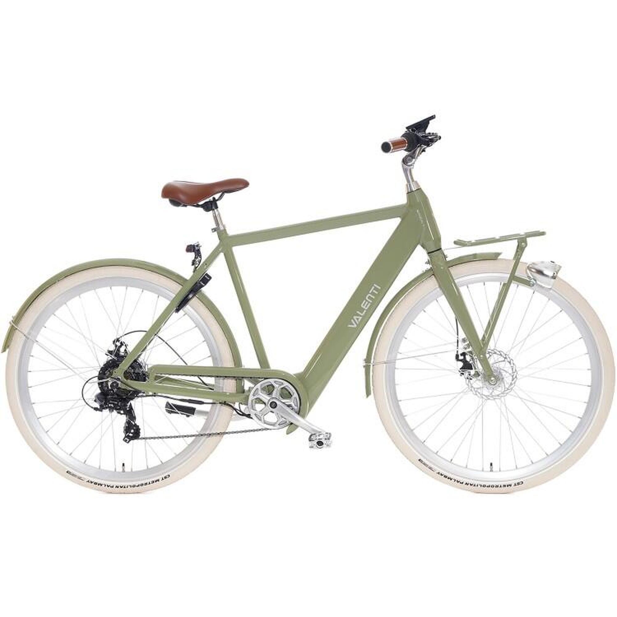 Valenti X7 Vélo Électrique Homme 28 Pouces Vert - 7 vitesses