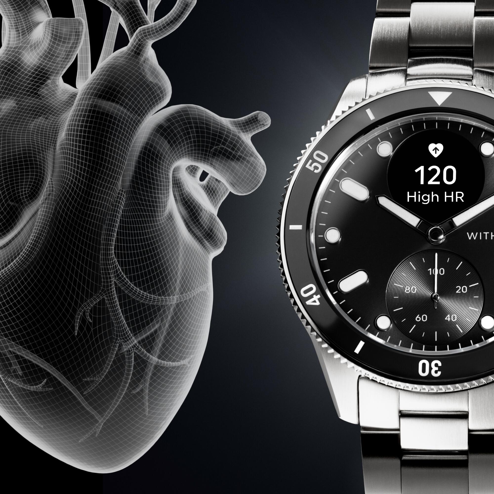 No ECG Function)Withings Scanwatch Healthmaster Hybrid Scanwatch
