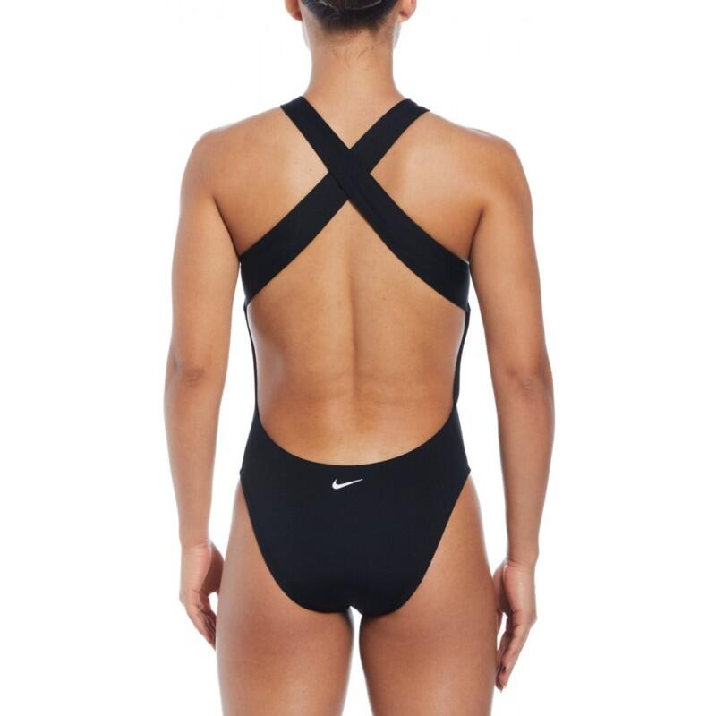 Bañador Para Natación Mujer Nike Multi Logo Negro. Cómodo