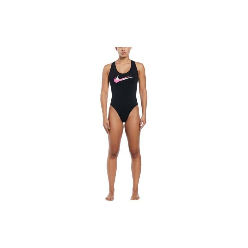 Bañador Para Natación Mujer Nike Multi Logo Negro. Cómodo