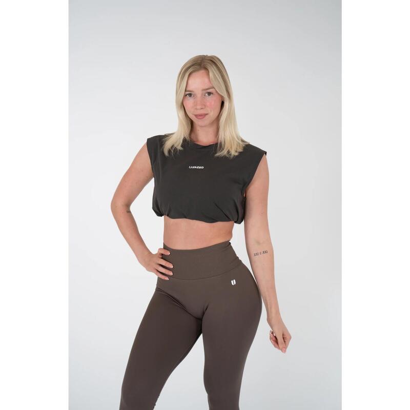 Débardeur de sport Fitness Unisexe Taupe