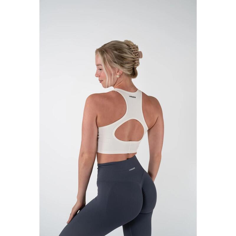 Brassière de sport Fitness Femme Core Blanc