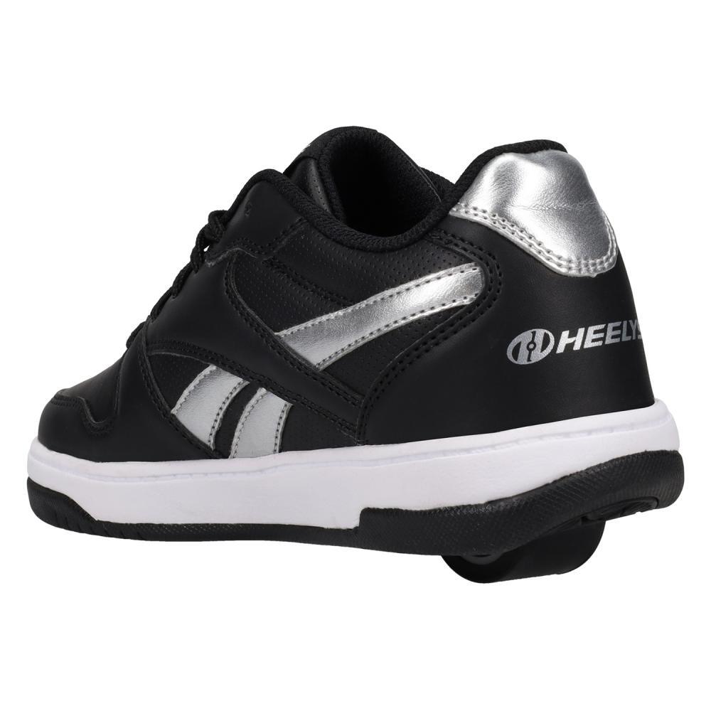 Heelys X Reebok BB4500 Low Black/Pewter Heely Shoe HE01492001 3/4