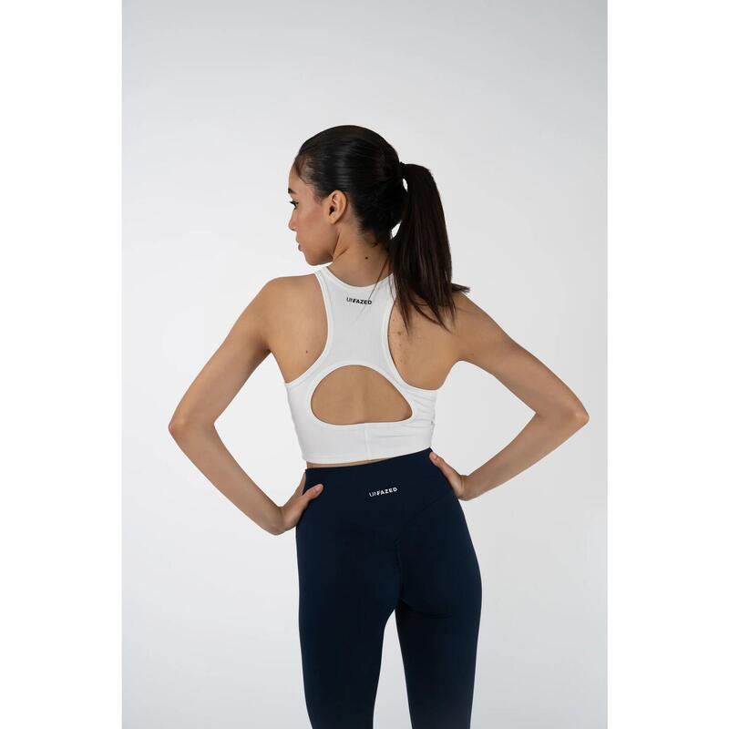 Brassière de sport Fitness Femme Core Blanc