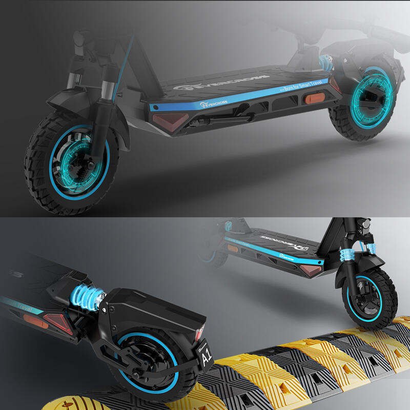 Trottinette Électrique Pliable Adulte  EVERCROSS - A1 Bleu