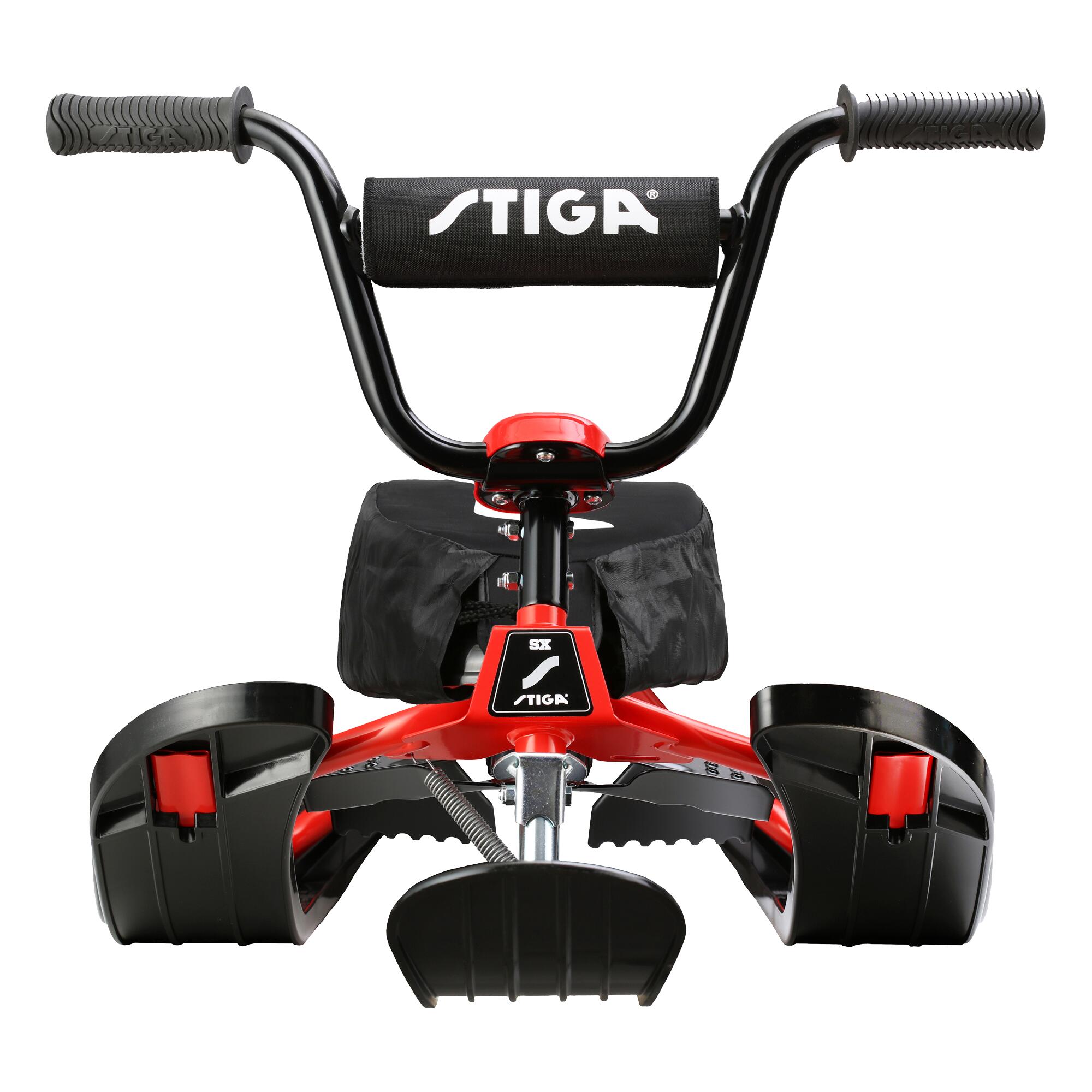 Trenó STIGA Snowracer Curve SX Inclui capa de assento, vermelha/preta 2/6