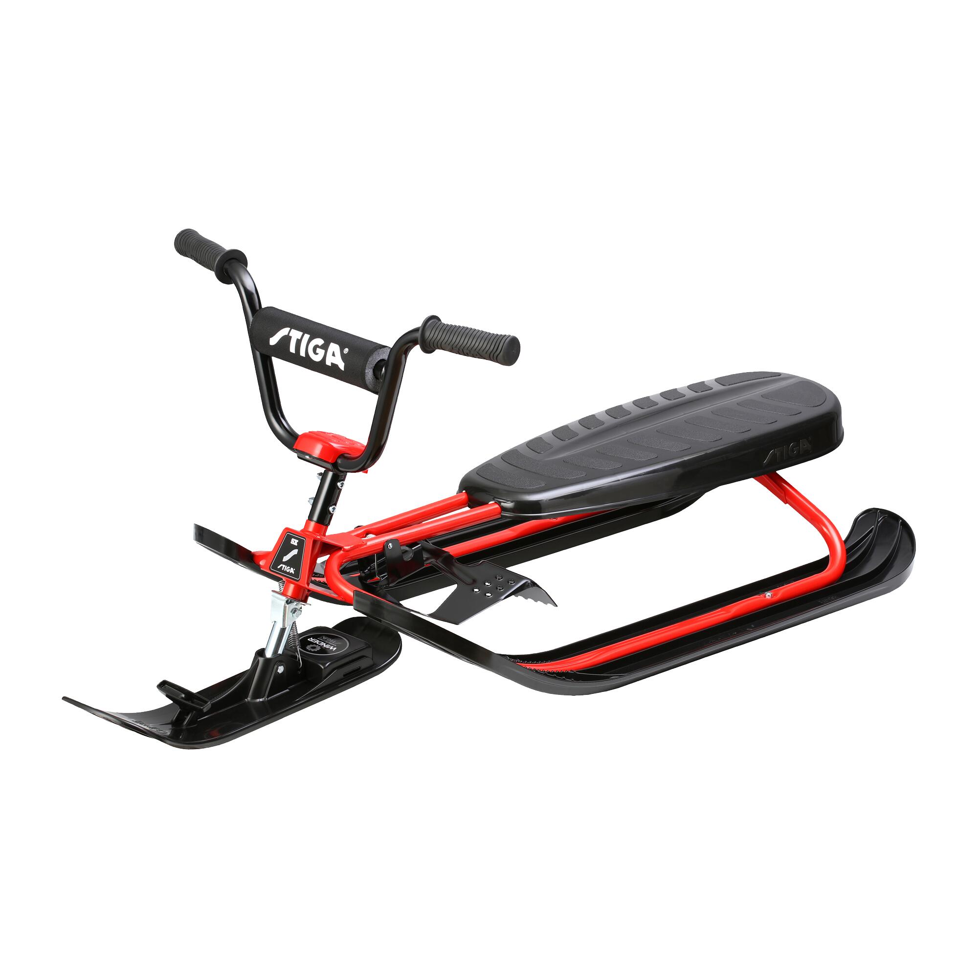 Trenó STIGA Snowracer Curve SX Inclui capa de assento, vermelha/preta 4/6