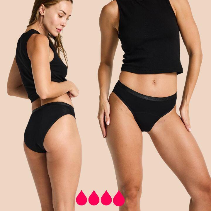 MODIBODI Braga Menstrual Clásica Flujo 4 Tampones