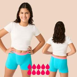 Shorty menstruel ado coton bio Flux 10 tampons Moonstone