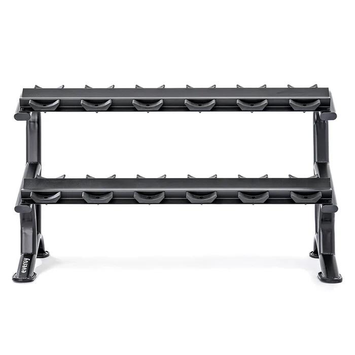 Soporte mancuernas élite evergy 6 pares organización dumbbells 2/5