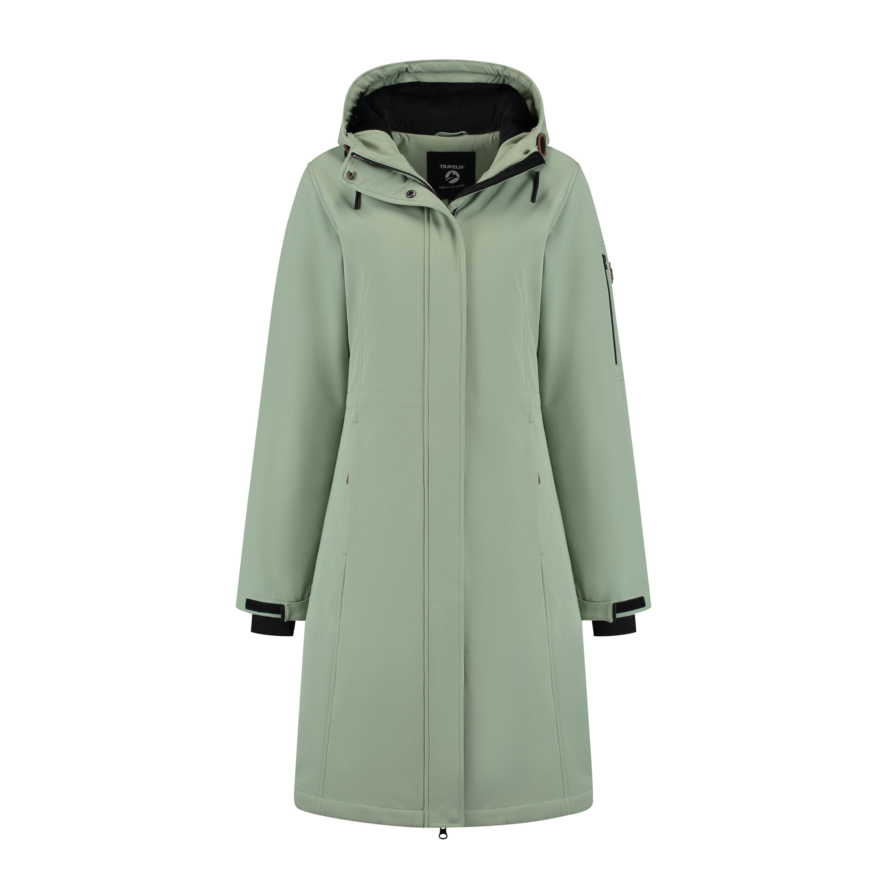 Travelin' - Veste Softshell 3 Couches - Excellente Veste D'Extérieur - Femmes - Uvana - Softshell - Vert - Decathlon