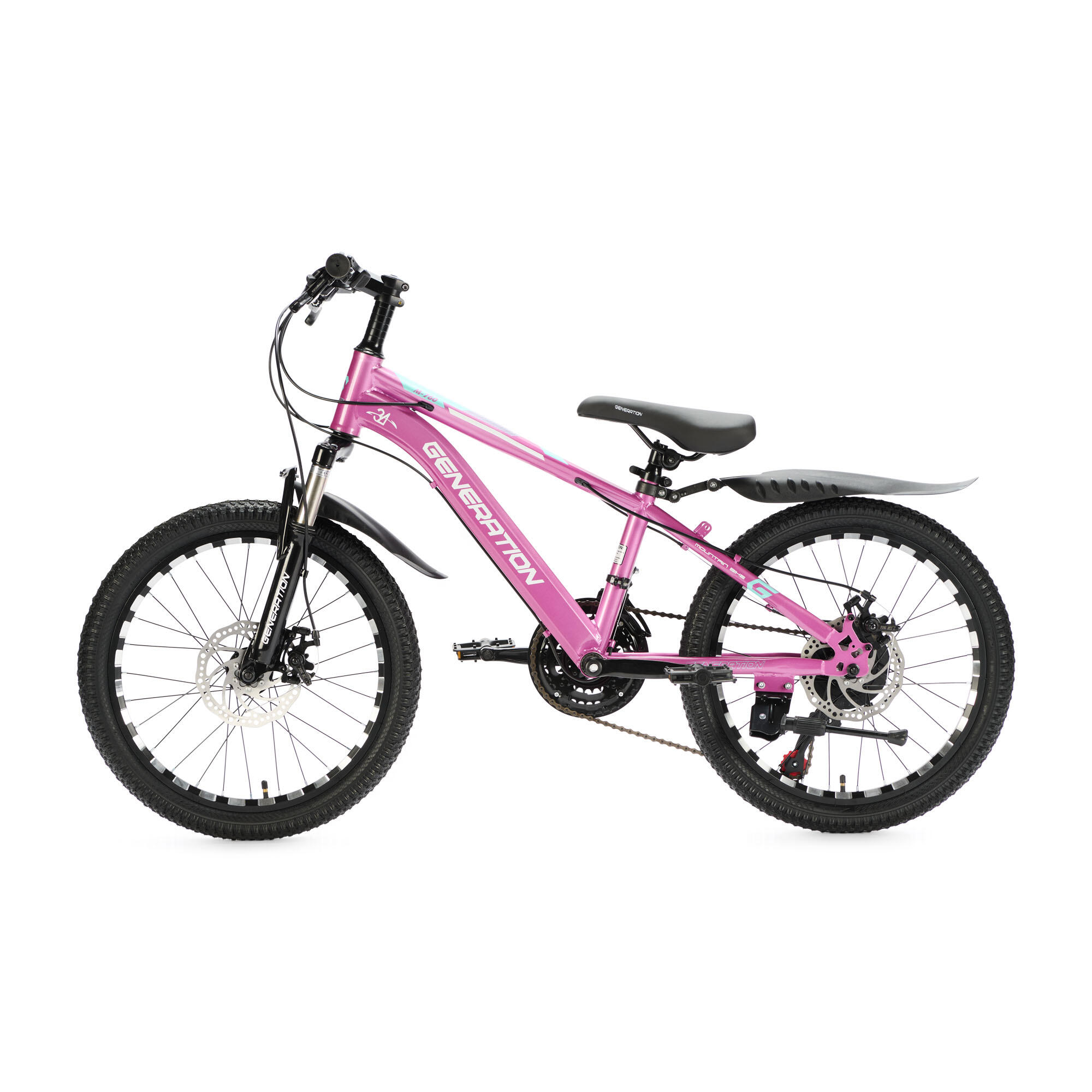 Generation M-760 mountainbike 20 inch - Roze - Spatborden 2/4