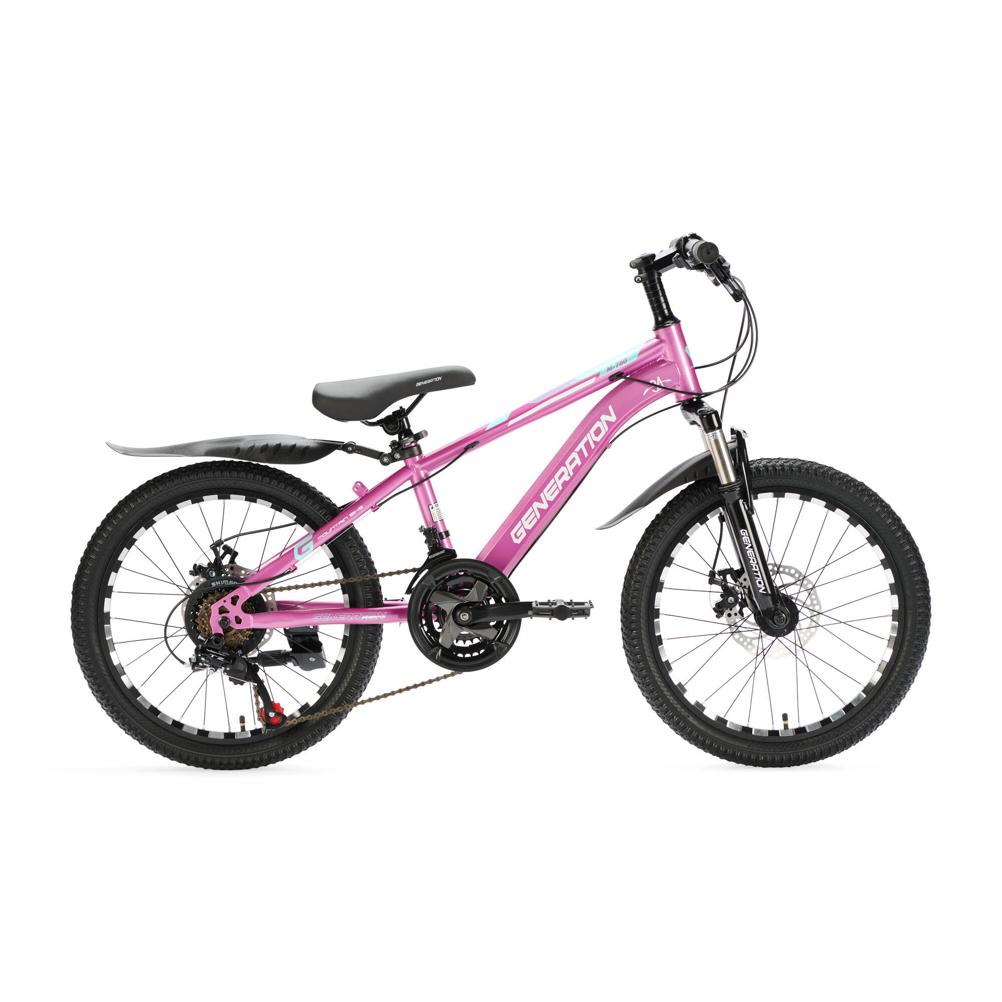 GENERATION Generation M-760 mountainbike 20 inch - Roze - Spatborden