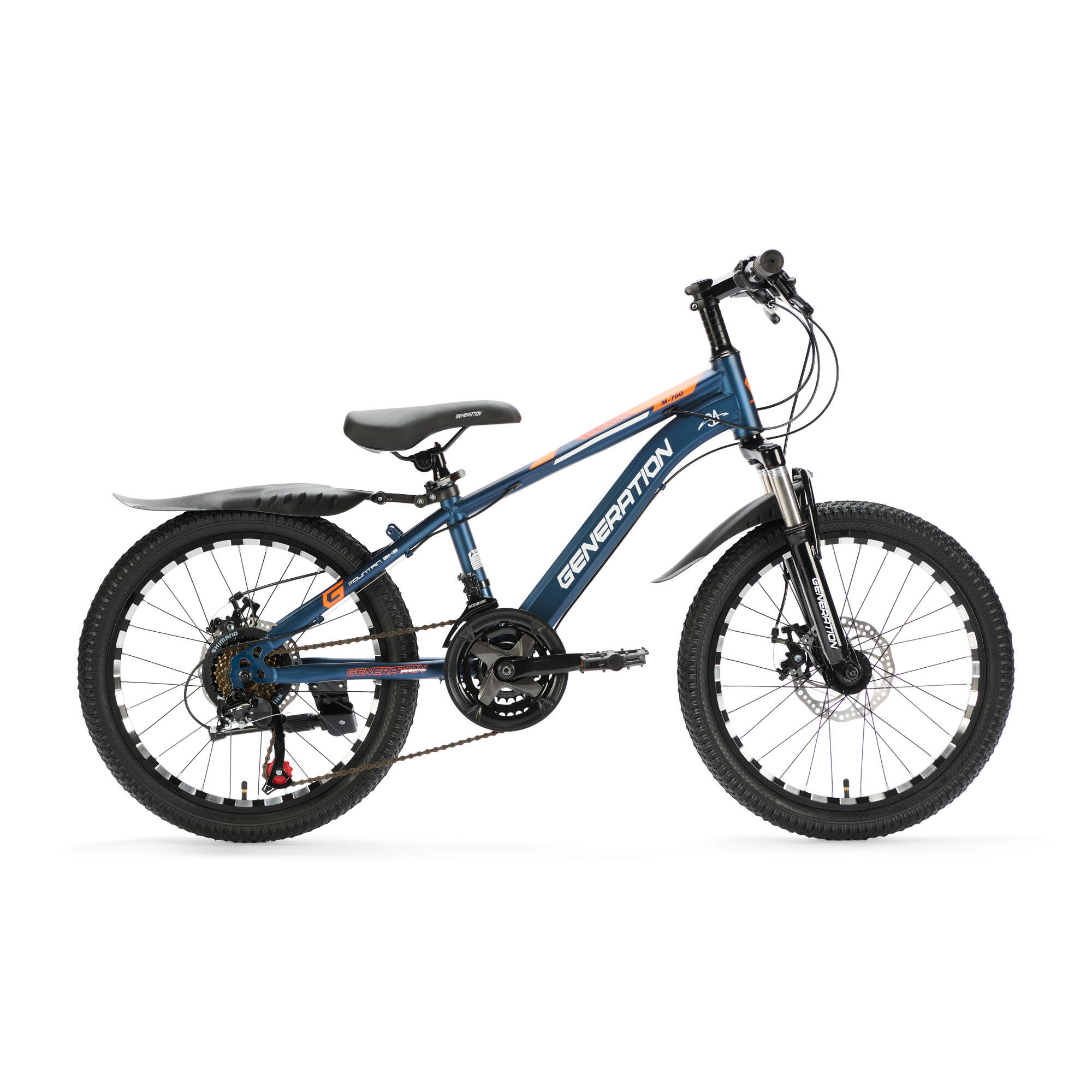 GENERATION Generation M-760 mountainbike 20 inch - Blauw - Spatborden
