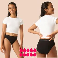 Culotte menstruel adolescente coton bio Flux 10 tampons