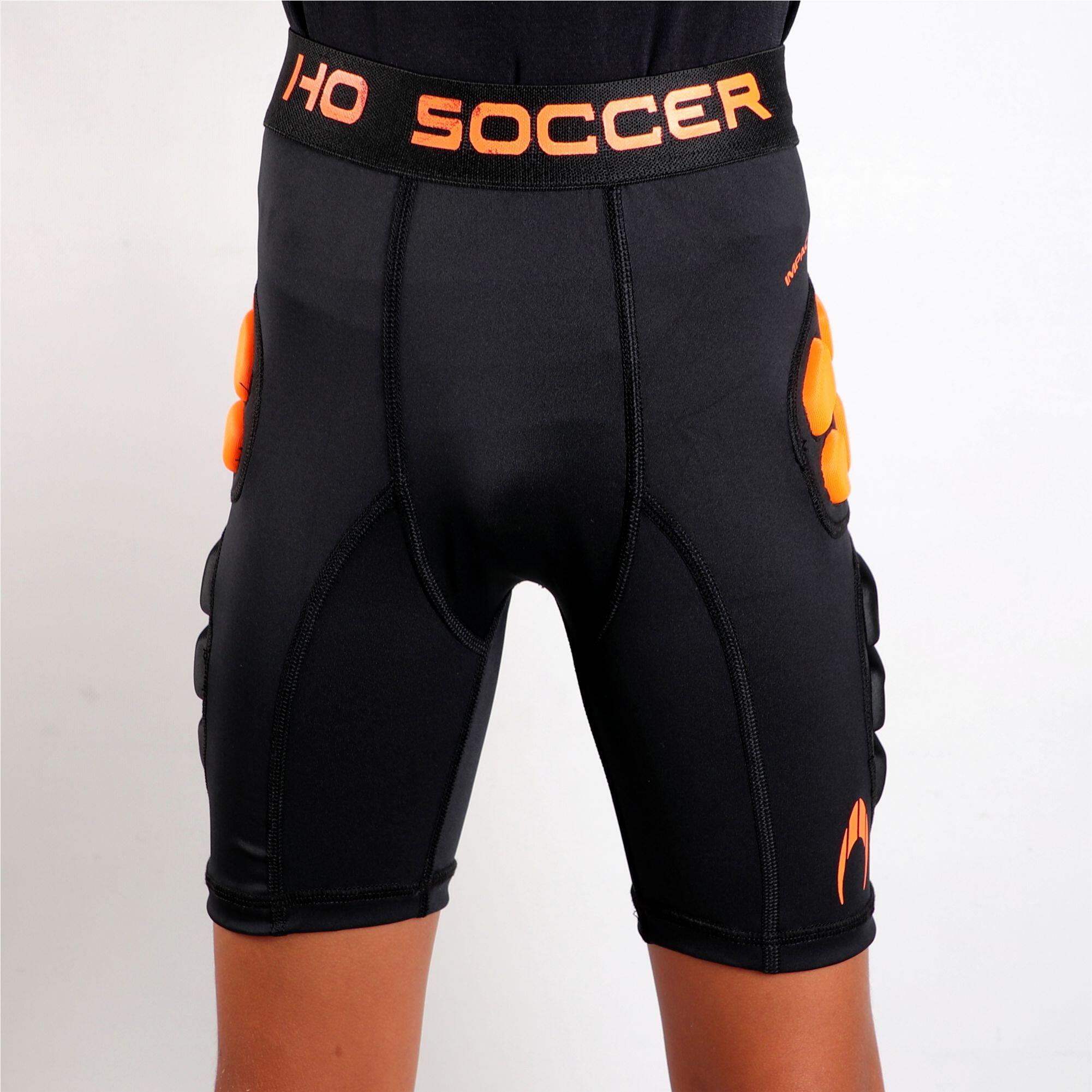 Pantaloncino da portiere con protezioni Impact Shield Ho Soccer Bambino Nero 6/7