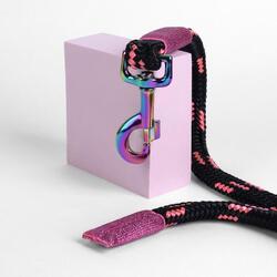 Longe pour cheval GALOP WEAR avec mousqueton arc-en-ciel